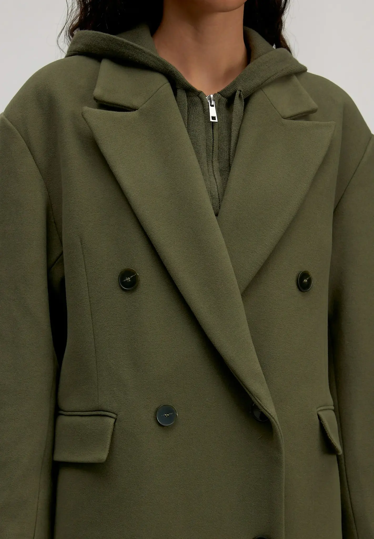 EDITED Leana Coat Grape Leaf