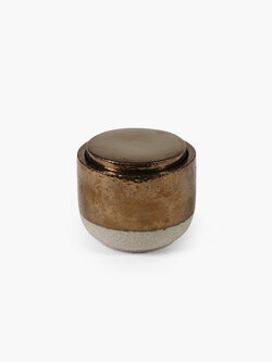serax Scented candle L gold Charred Santal
