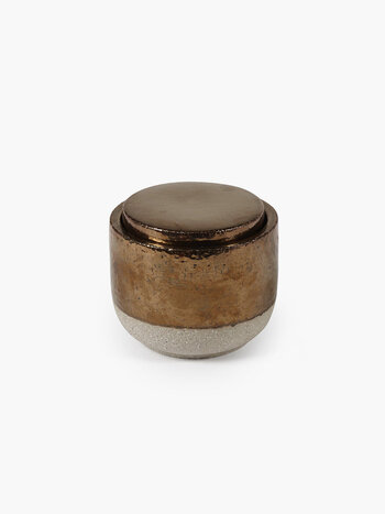 serax Scented candle L gold Charred Santal