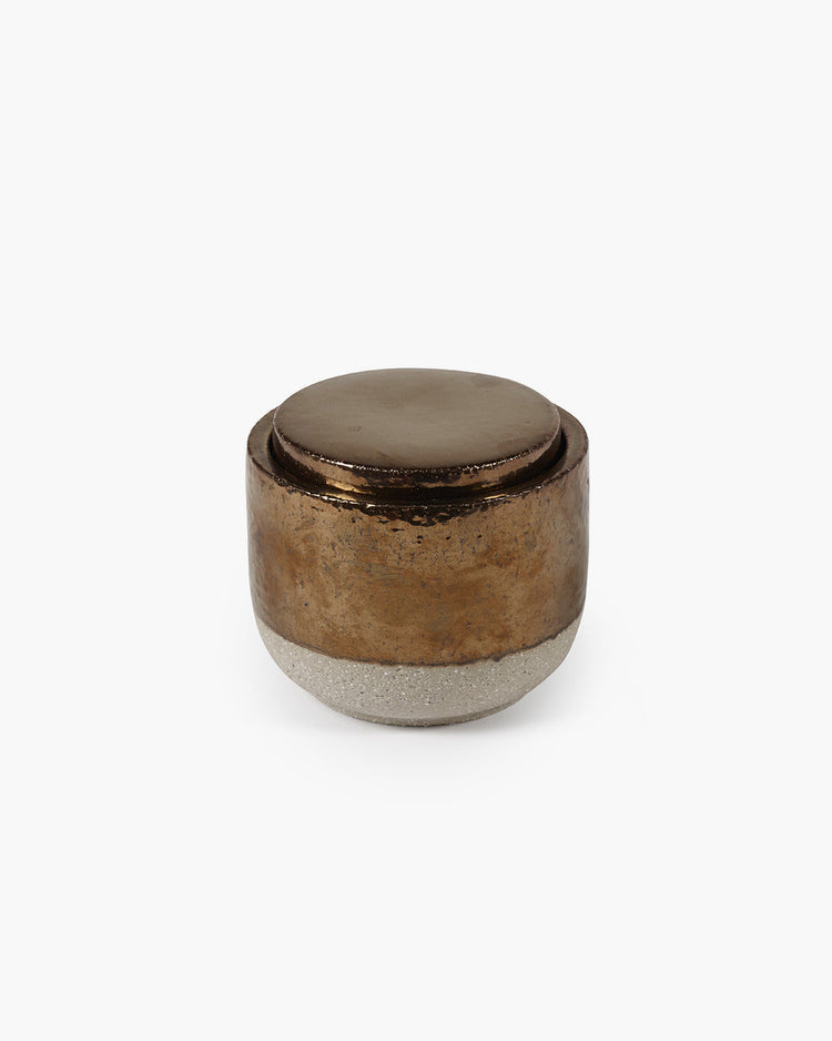 serax Scented candle L gold Charred Santal