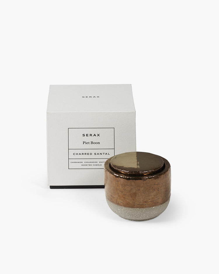 serax Scented candle S gold Charred Santal