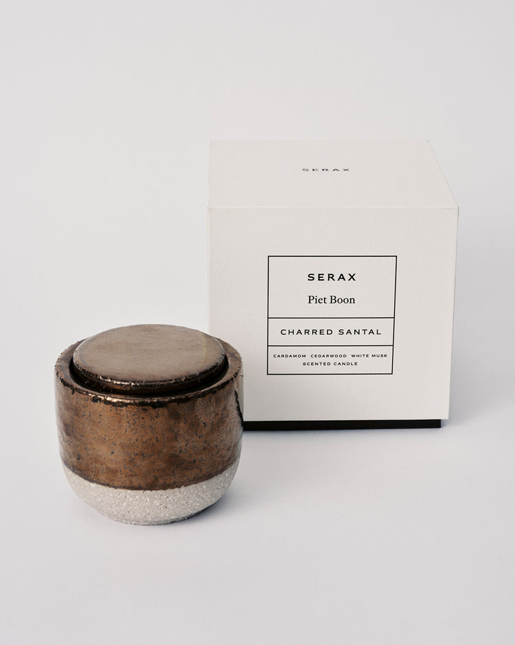 serax Scented candle S gold Charred Santal
