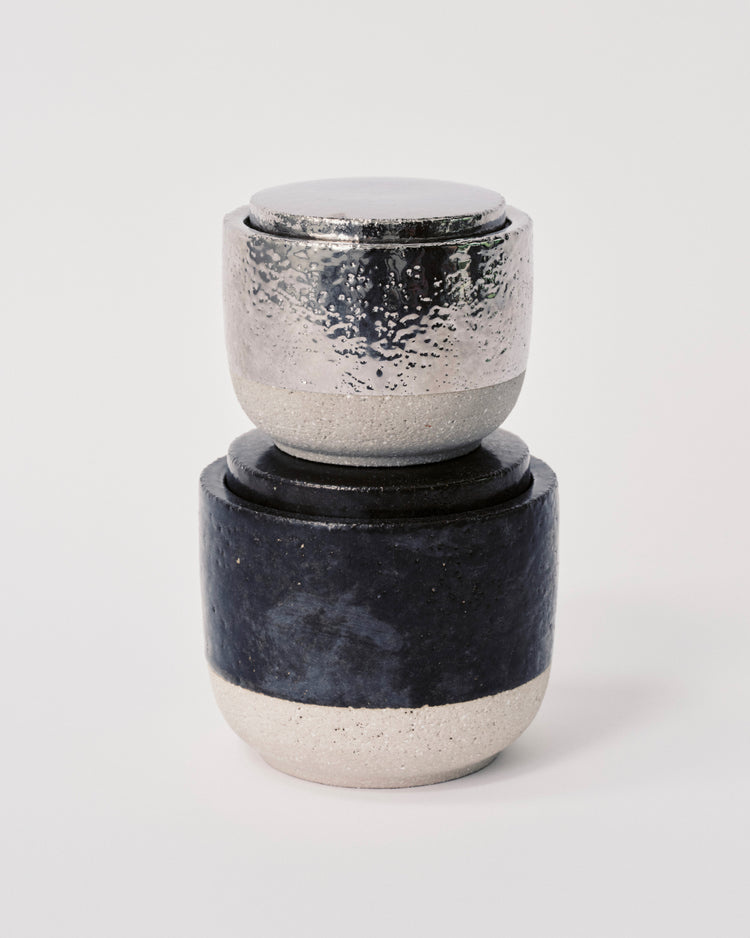 serax Scented Candle M zilver Smoked Jasmine