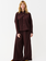 MAISON ANANA Chaimae Pants Burgundy Checks