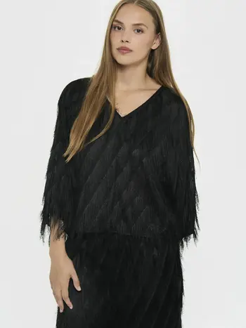 SAINT TROPEZ Nancy Blouse Black