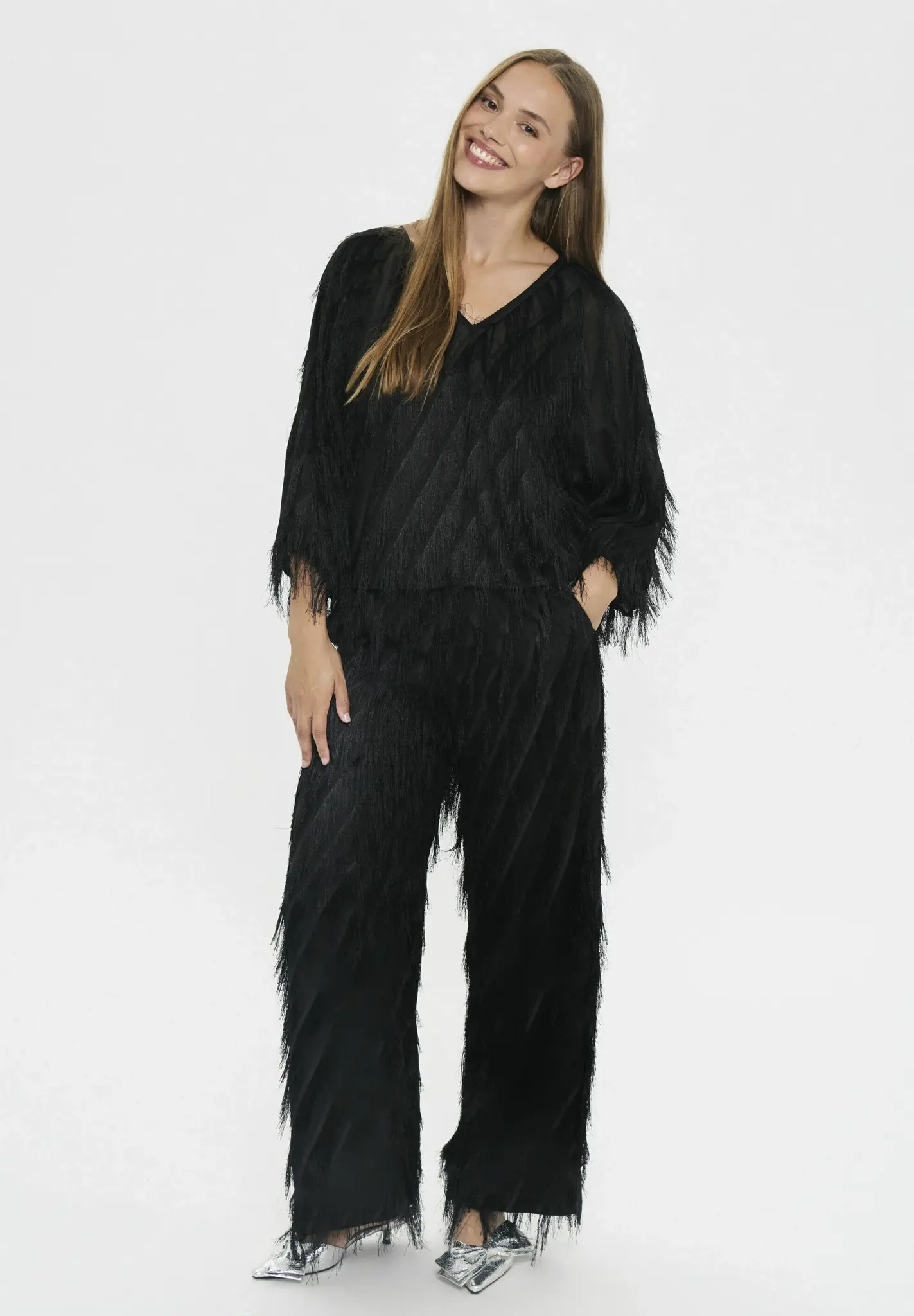 SAINT TROPEZ Nancy Blouse Black