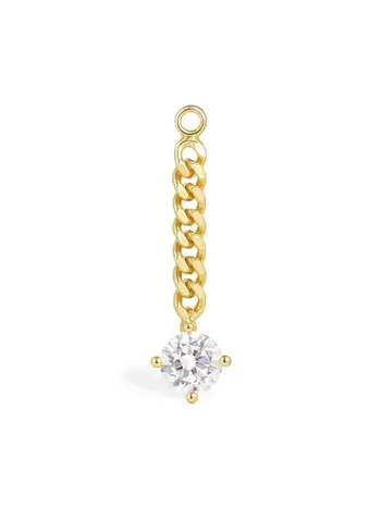BILLION AVENUE Diamond Chain Charm Gold