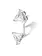 BILLION AVENUE Copy of Flat Diamond Earring Silver