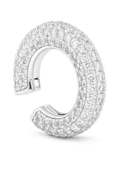 BILLION AVENUE Chunky Diamond Earcuff Silver
