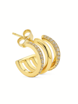 BILLION AVENUE Trio Ivy Earstud Gold