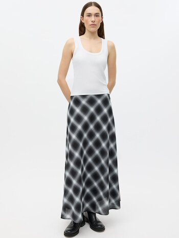 ENVII Enlin Skirt Checkered Navy Black