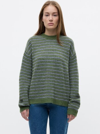 ENVII Enada LS Knit Green Stripes