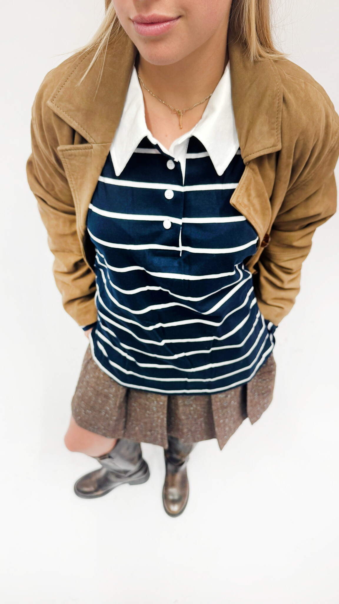 MM Gilles Polo White Navy TU