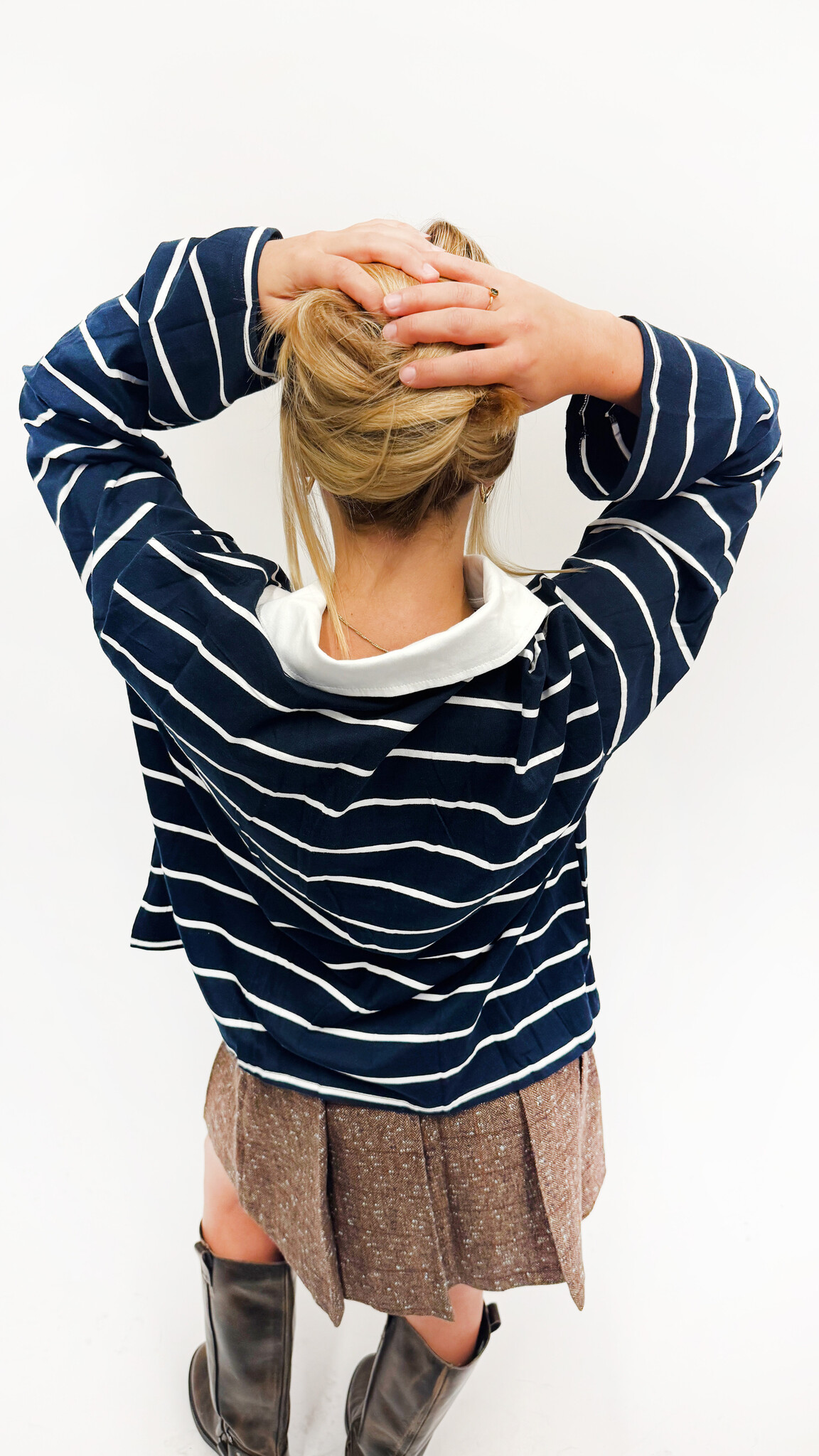 MM Gilles Polo White Navy TU