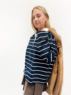 MM Gilles Polo White Navy TU