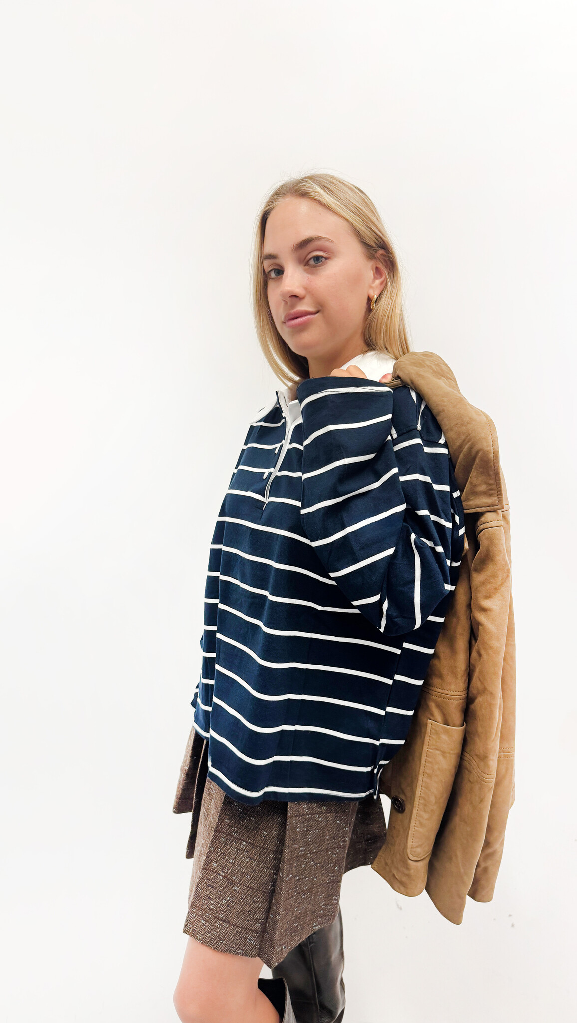 MM Gilles Polo White Navy TU