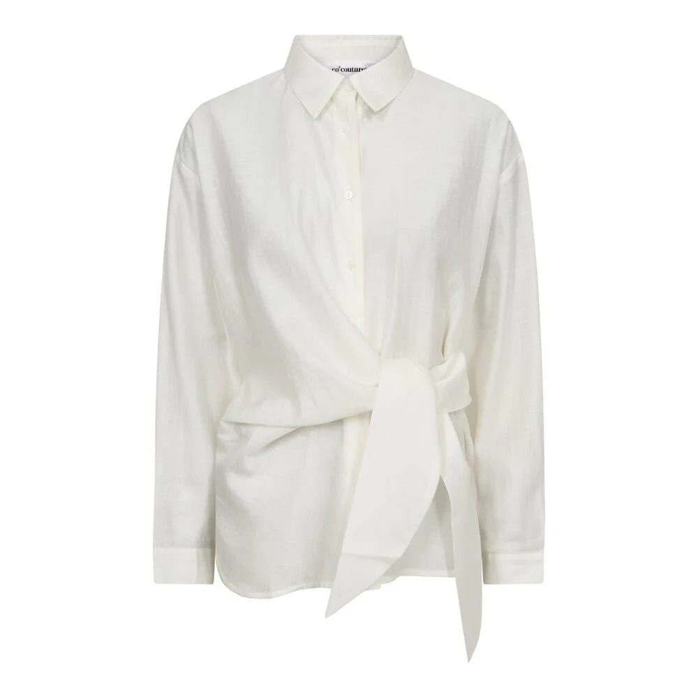 CO'COUTURE IdinaCC Tie Shirt Off White