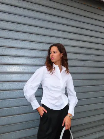 CO'COUTURE SannaCC Asym Placket Shirt White