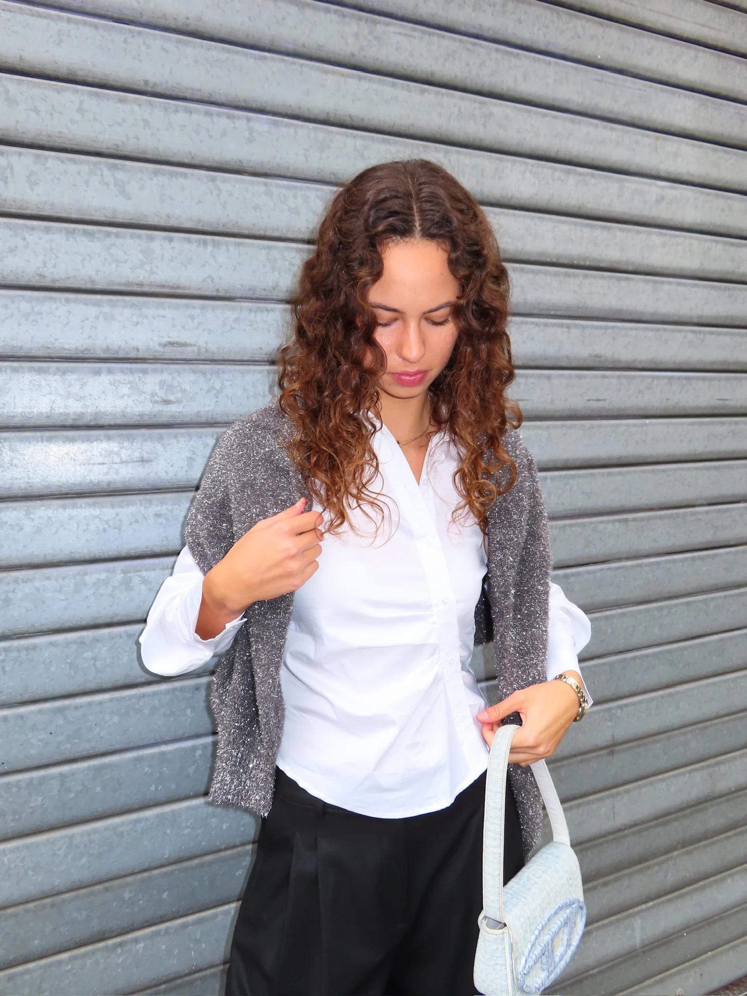 CO'COUTURE SannaCC Asym Placket Shirt White