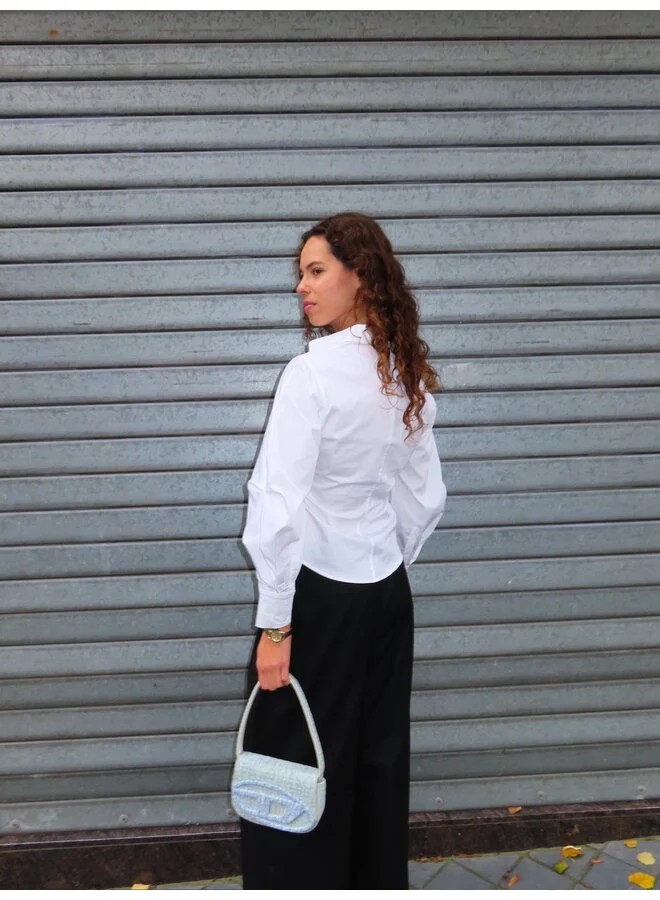 CO'COUTURE SannaCC Asym Placket Shirt White