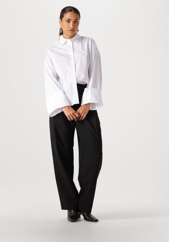 CO'COUTURE LeniCC Wide Cuff Stone Shirt White