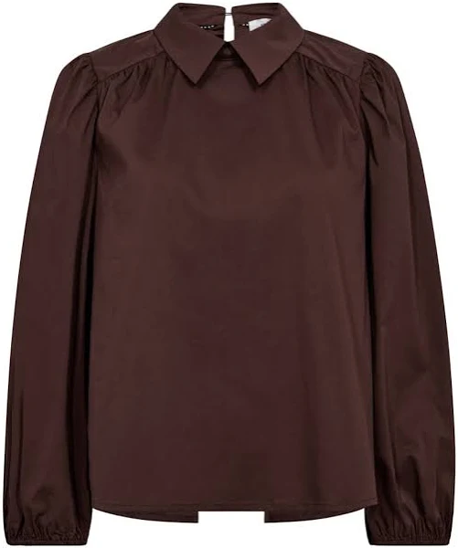 CO'COUTURE SannaCC Drawstring Blouse Dark Brown