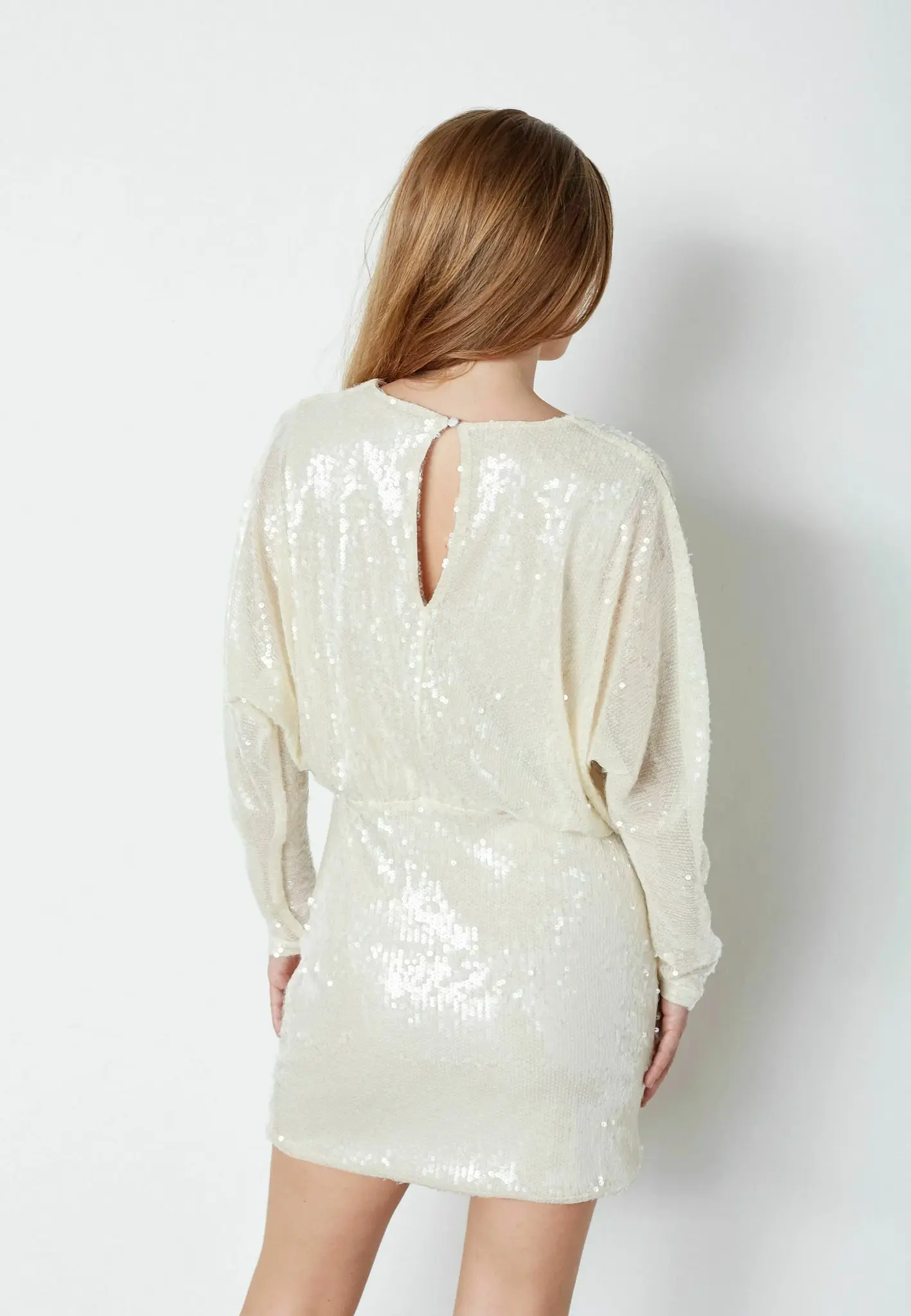 CO'COUTURE SerafinCC Sequin Dress Champagne