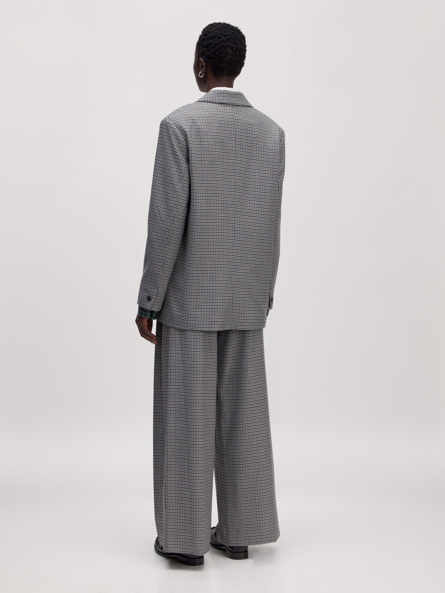 EDITED Kainoa Blazer Grey check Stripes