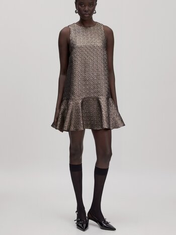 EDITED Zainab Dress Gold Jacquard