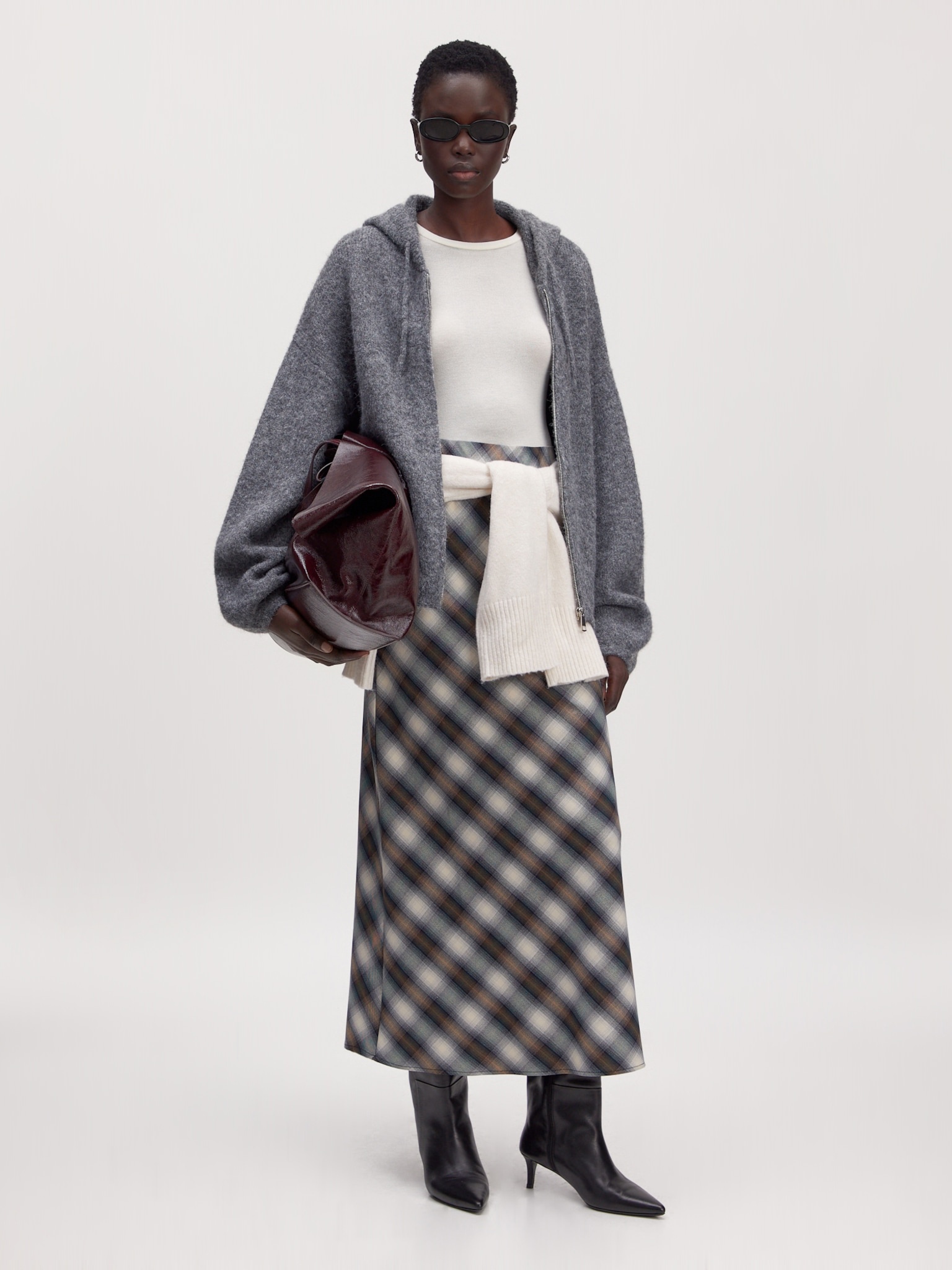 EDITED Isela Cardigan Grey Melange