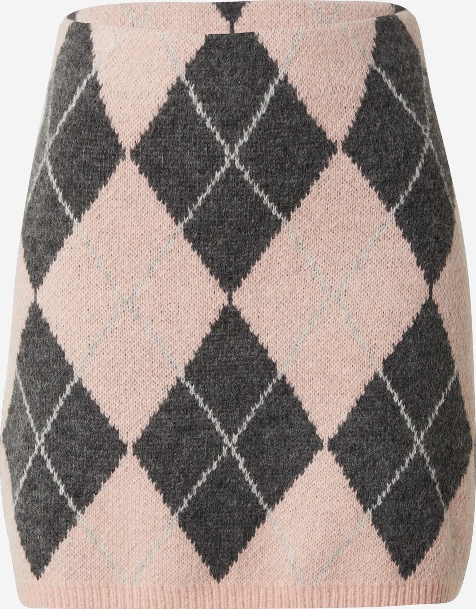 EDITED Lo Skirt Pink Grey