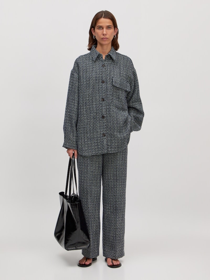 EDITED Nalina Trousers Black White Speckle