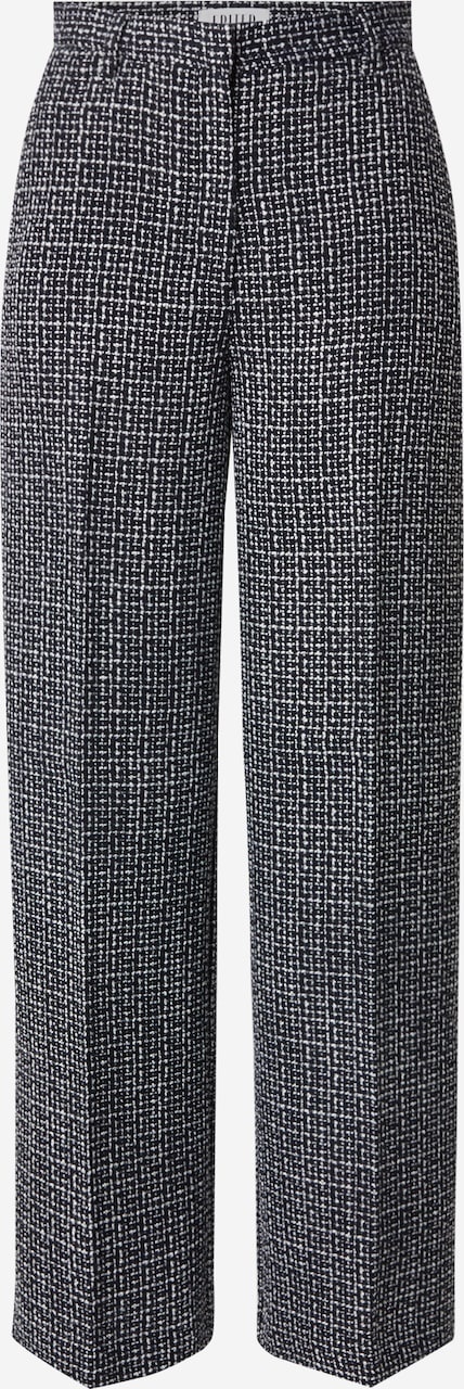 EDITED Nalina Trousers Black White Speckle