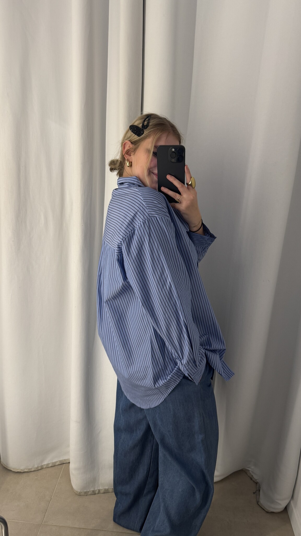 MM Lisa Blouse Blue Stripes