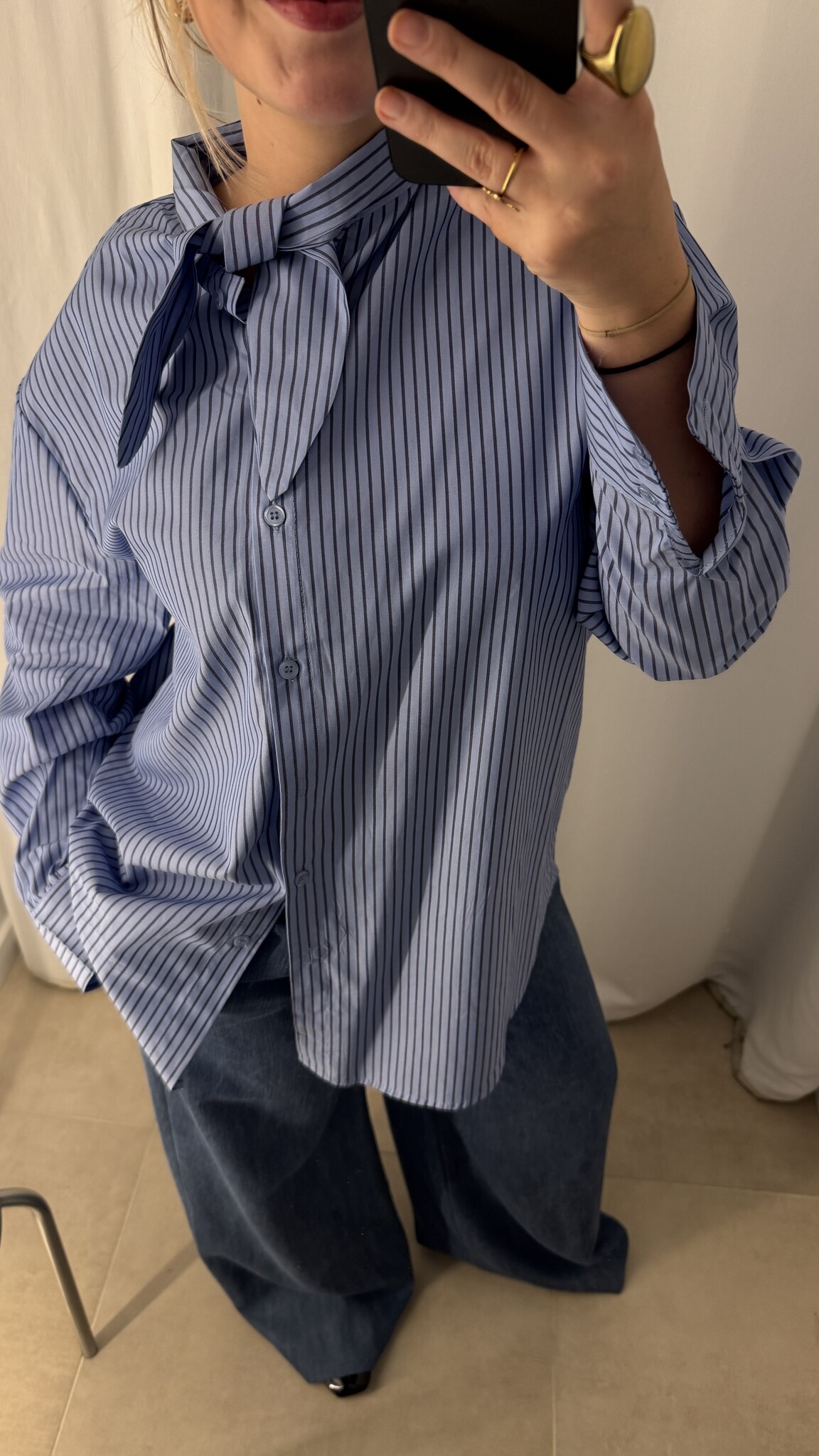 MM Lisa Blouse Blue Stripes