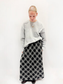 MM Copy of Olly Skirt Bordeaux Check TU