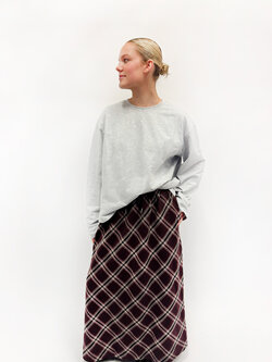 MM Olly Skirt Bordeaux Check TU