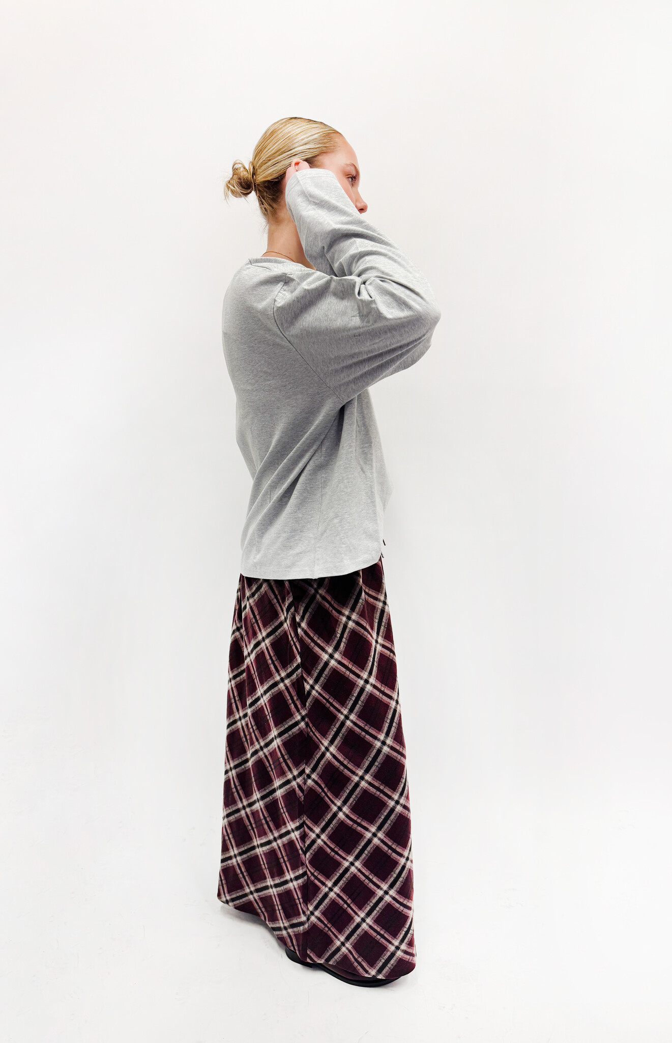 MM Olly Skirt Bordeaux Check TU