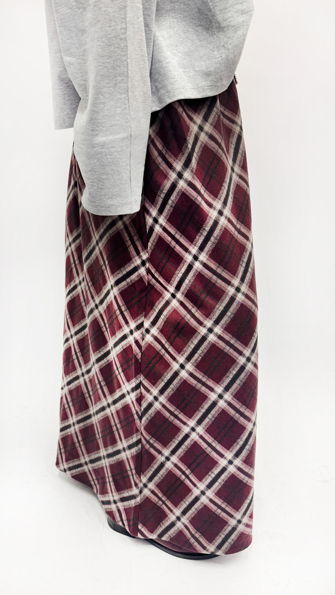 MM Olly Skirt Bordeaux Check TU