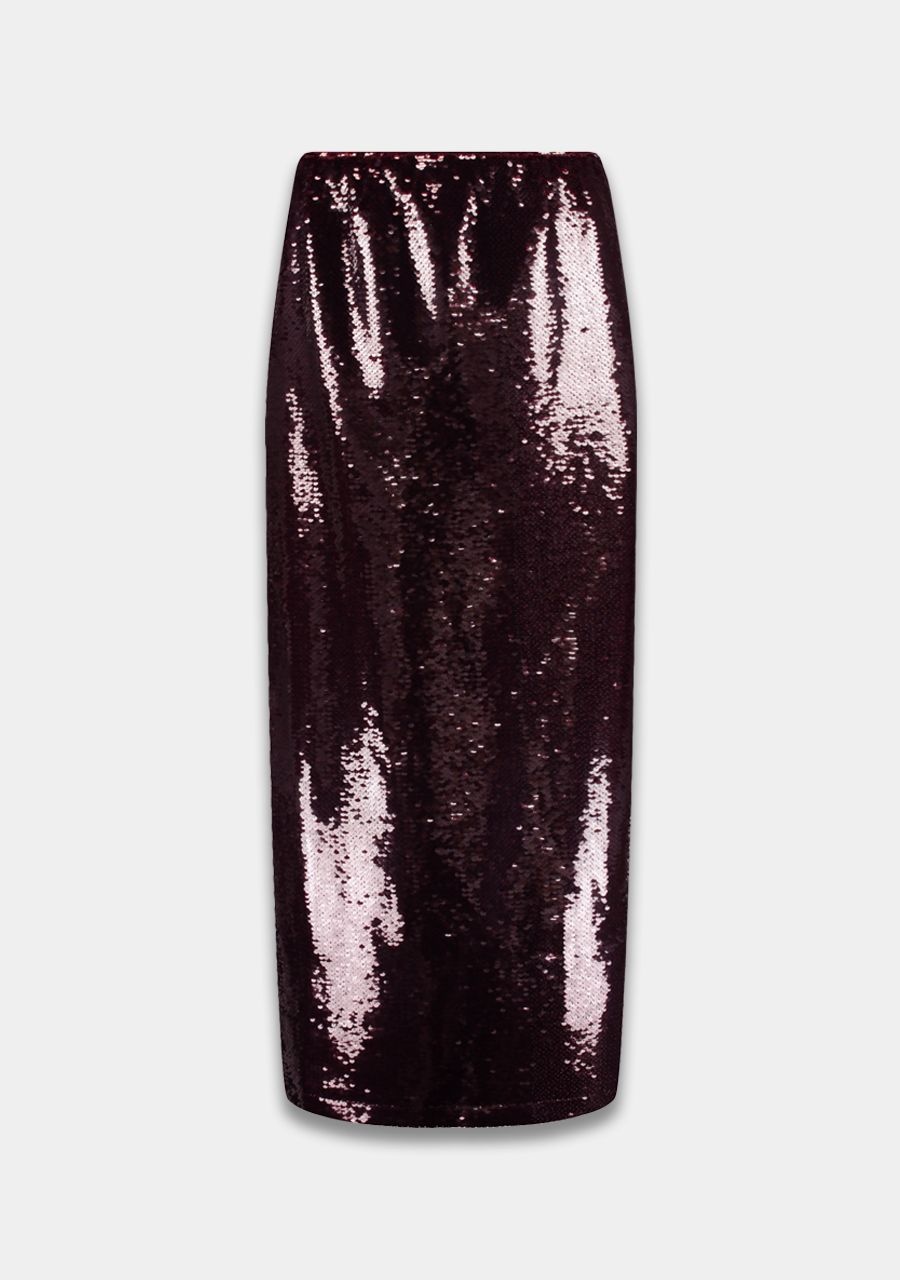 HARPER & YVE Leny Skirt Burgundy Glitter