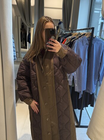 MM Penny Long Jacket Brown TU