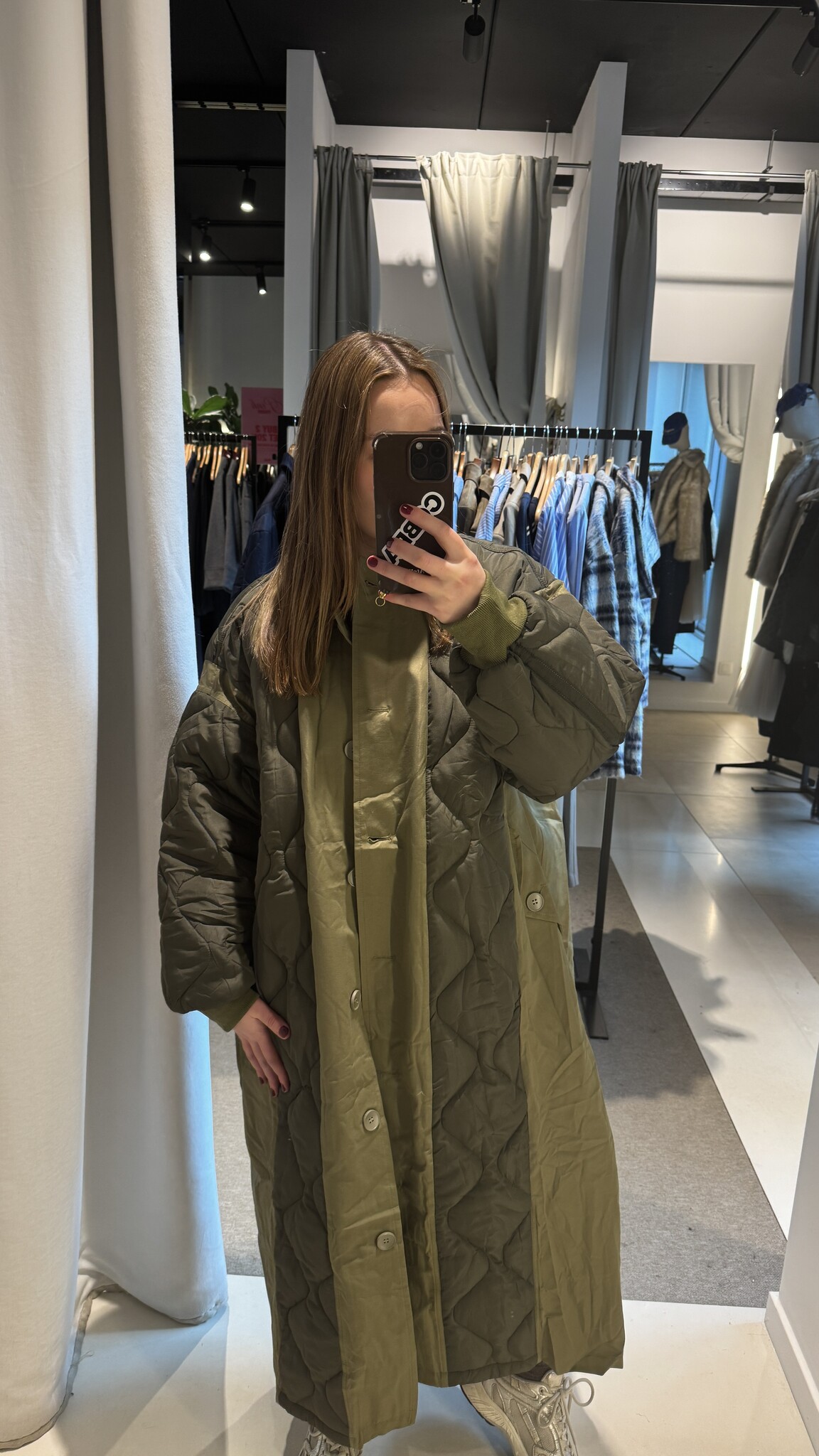 MM Penny Long Jacket Khaki TU