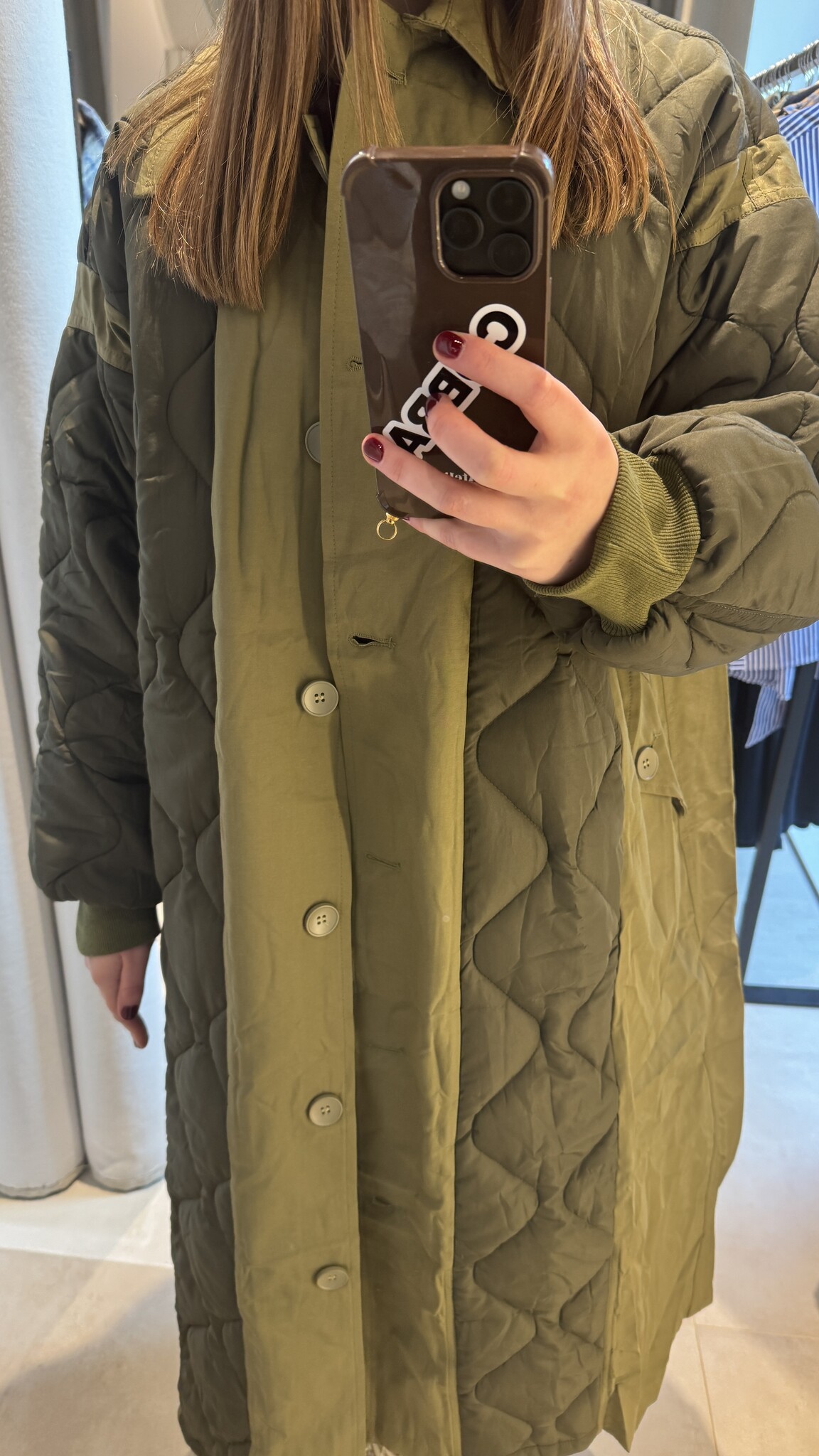 MM Penny Long Jacket Khaki TU