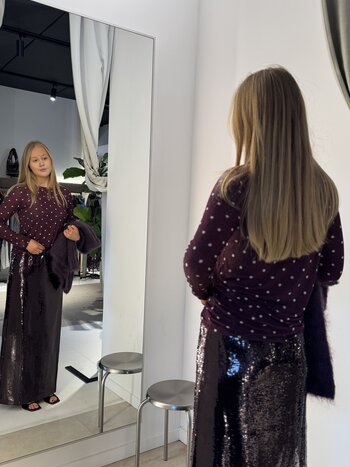 MM Polkadot longsleeve Bordeaux