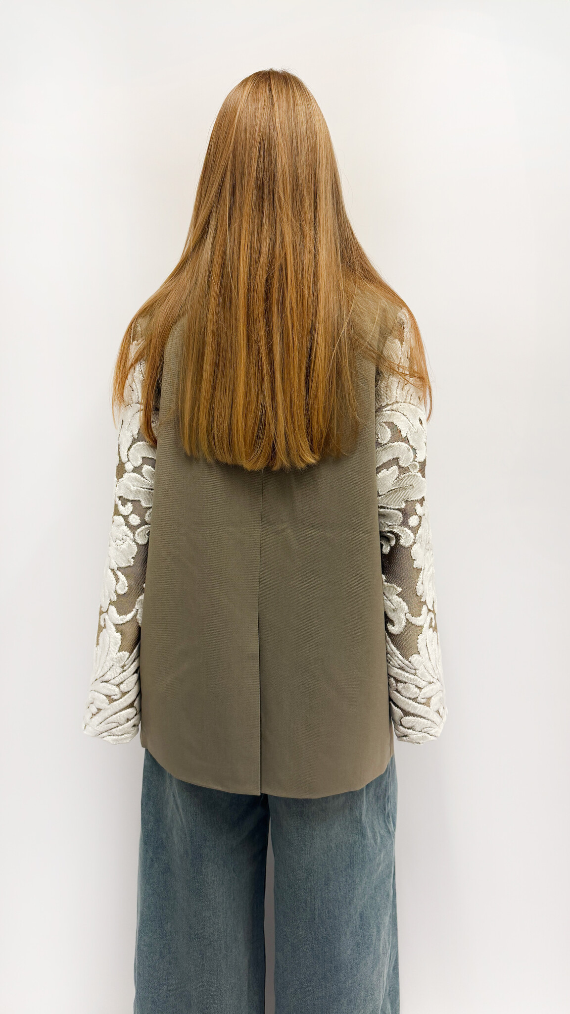 REBELLE Kimono Blazer Grey Flowers Dries Van Noten M/L