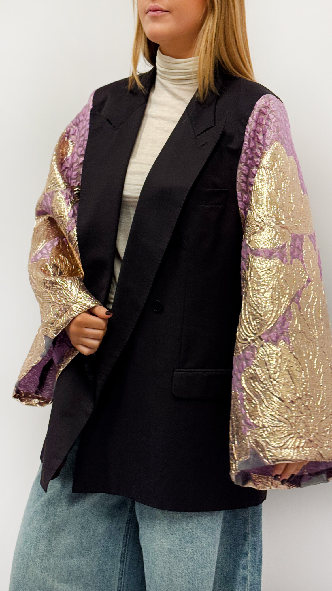 REBELLE Kimono Blazer Aubergine Pink M/L