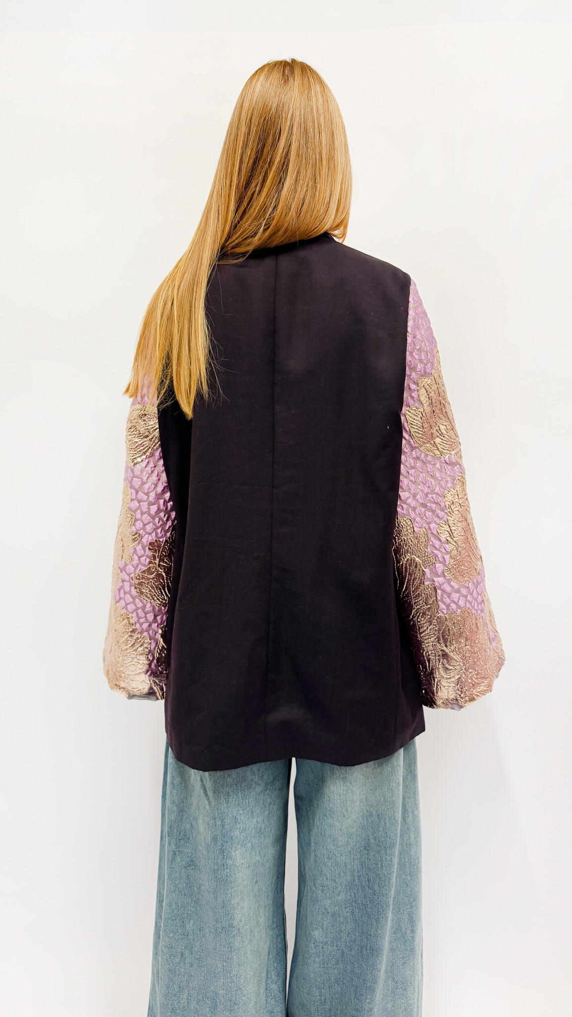 REBELLE Kimono Blazer Aubergine Pink M/L