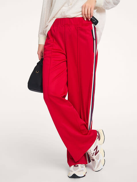 L'AMITIE Baggy RB Track Pants Red
