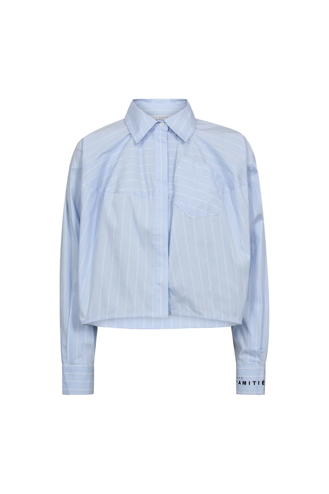 L'AMITIE Sophie Stripe Shirt Pale Blue