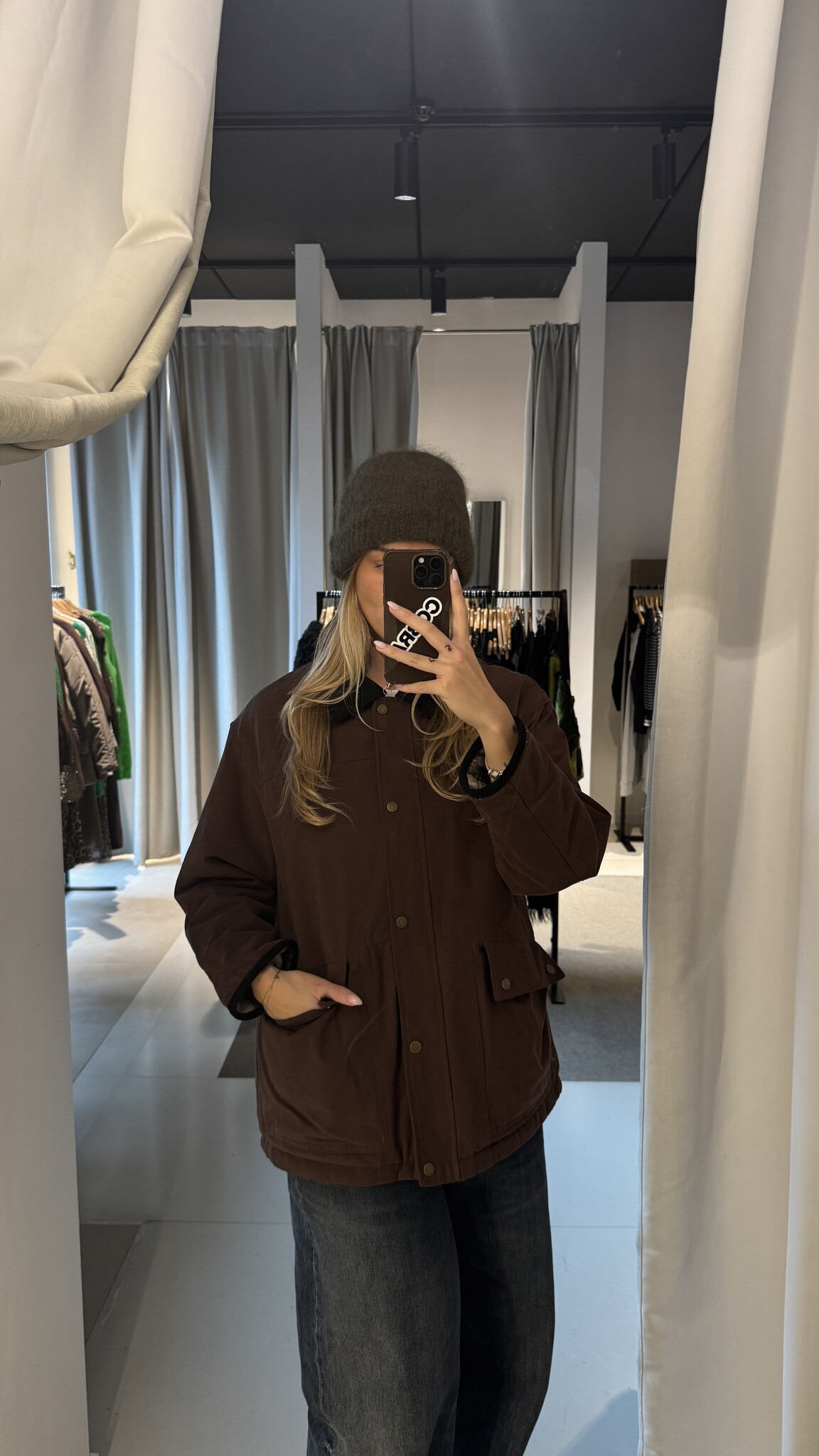 MM Jules Jacket Brown Collar TU